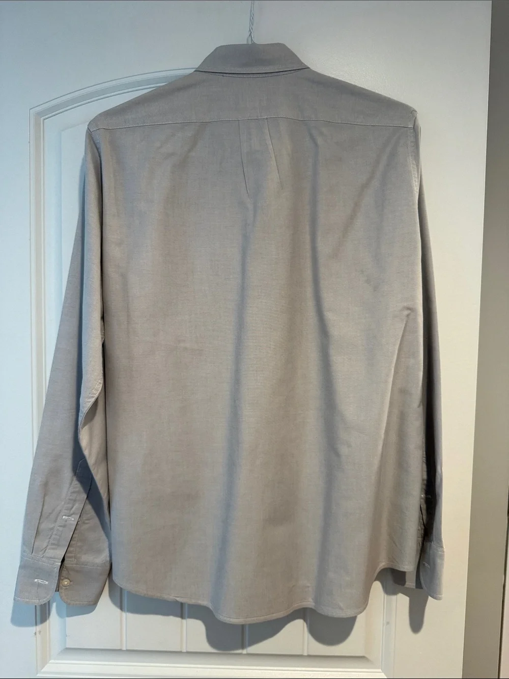 J. Crew Men's Light Gray Button-Down Oxford Shirt - Single Pocket